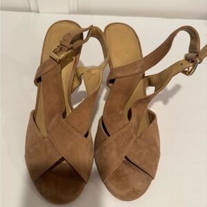 Michael Kors Brown Suede Women's Sandals